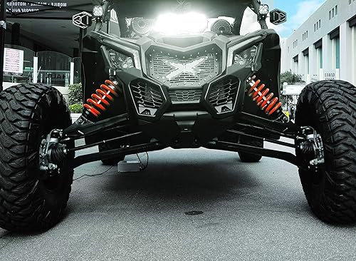 Miniatura 4 de iJDMTOY Kit de barra de luz LED de 50 W compatible con CAN-AM Maverick X3, incluye barra de luz LED de alta potencia de una sola fila de 50 W,