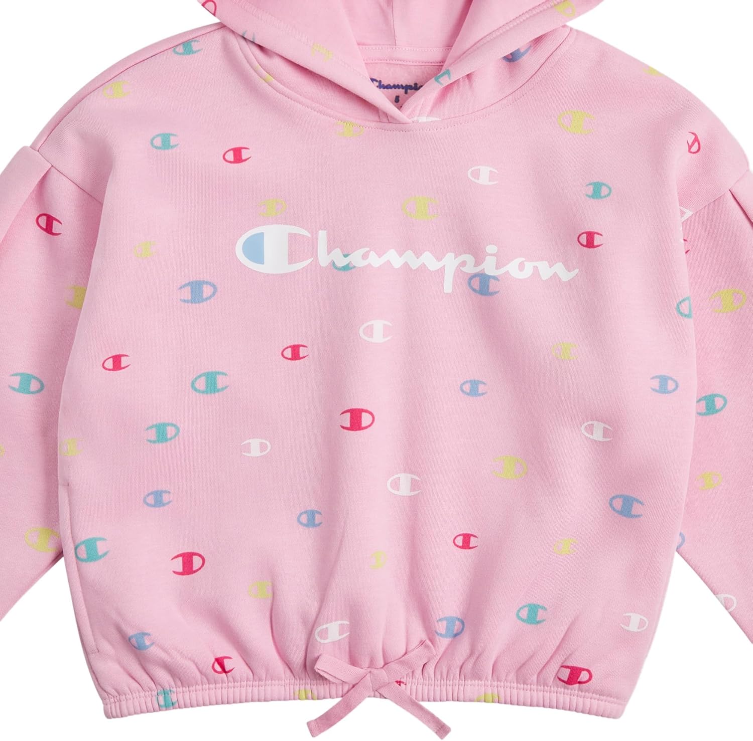 Champion Girls Hoodie and Sweatpant Set for Kids Athletic Fleece Sweatsuit
