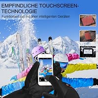 Cevapro Vízálló Síkesztyű - Érintőképernyős Téli Kesztyű Férfiaknak és Nőknek, Meleg Snowboard, Motorozás és Kerékpározás Kiegészítő 8