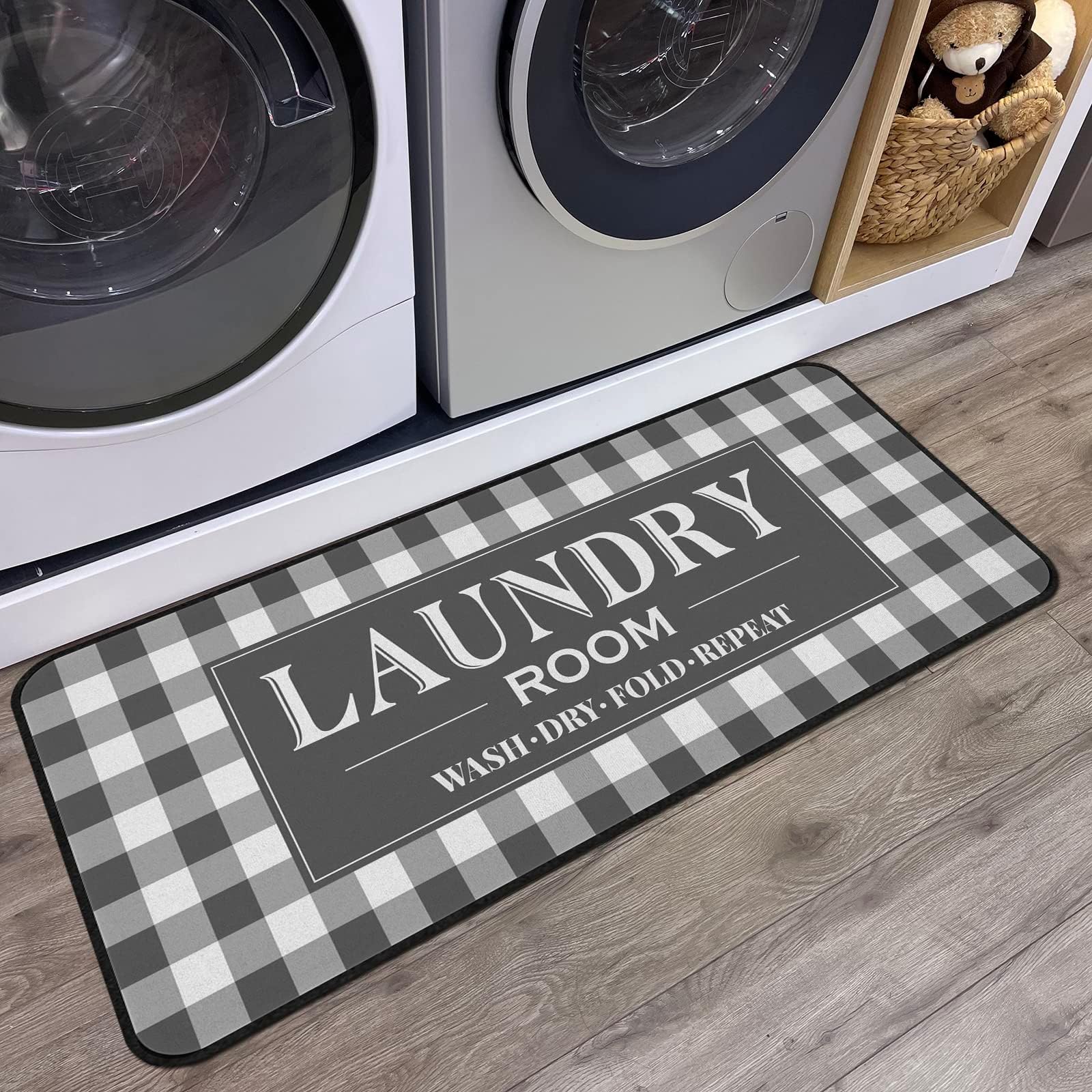 Laundry Room Mat Area Rug Runner Non Slip Soft Laundry Mats
