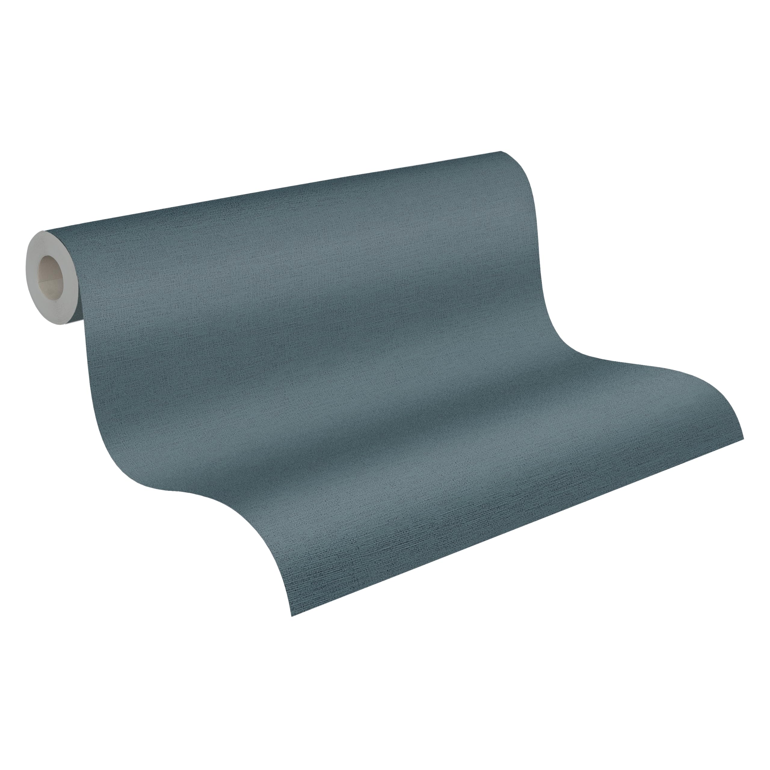 A.s. Création Blue Plain Wallpaper Cuba Non-Woven 10.05 M X 0.53 M Made In Germany 371783 37178-3