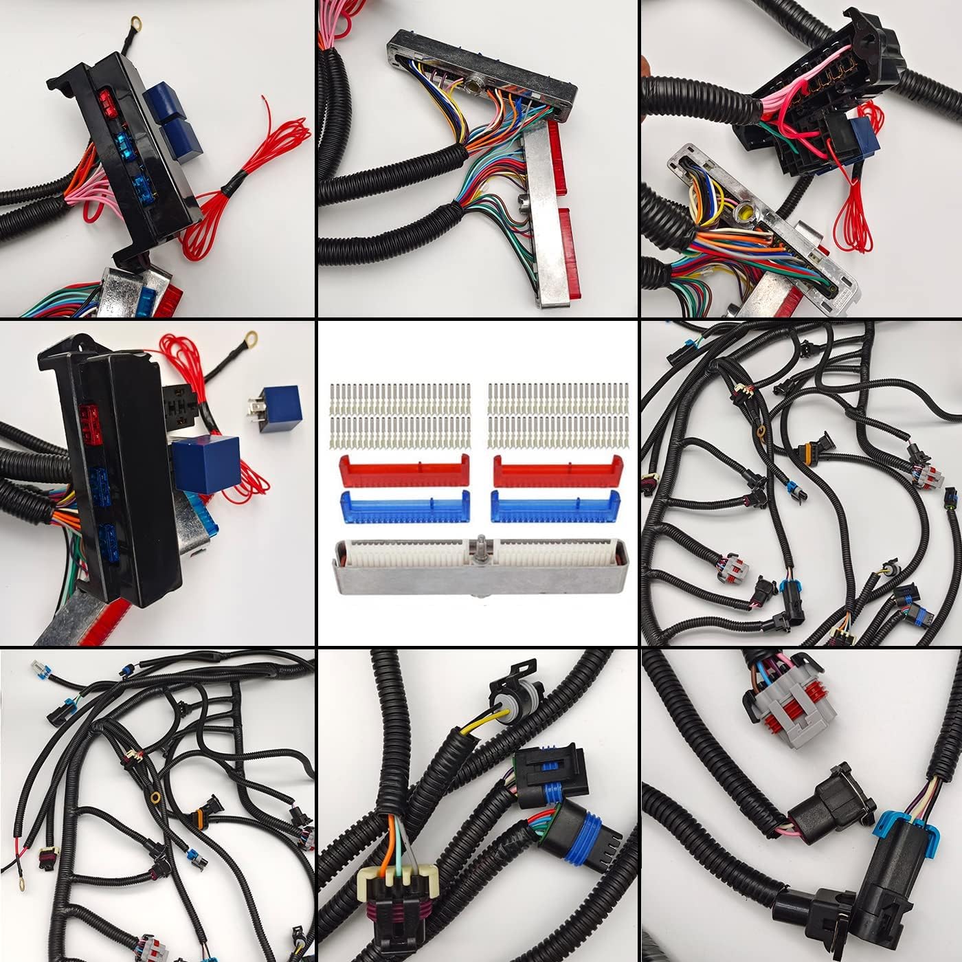 LS Wiring Harness Drive by Cable 5.3, ls Stand Alone Wiring Harness 4L60E DBC,for 1997-2006 LS1 4.8L 5.3L 6.0L, EV1 - Syringe Plug and 3 pin MAF