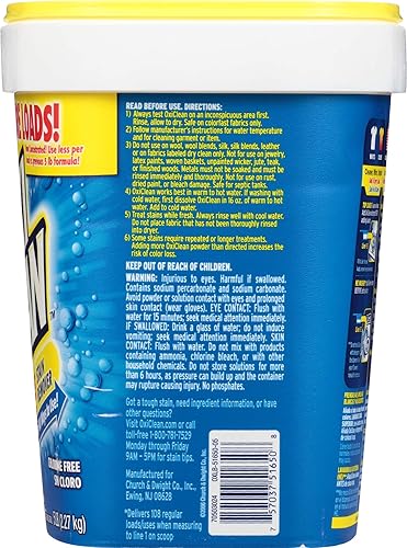 Miniatura 10 de OxiClean Polvo quitamanchas versátil 5 libras