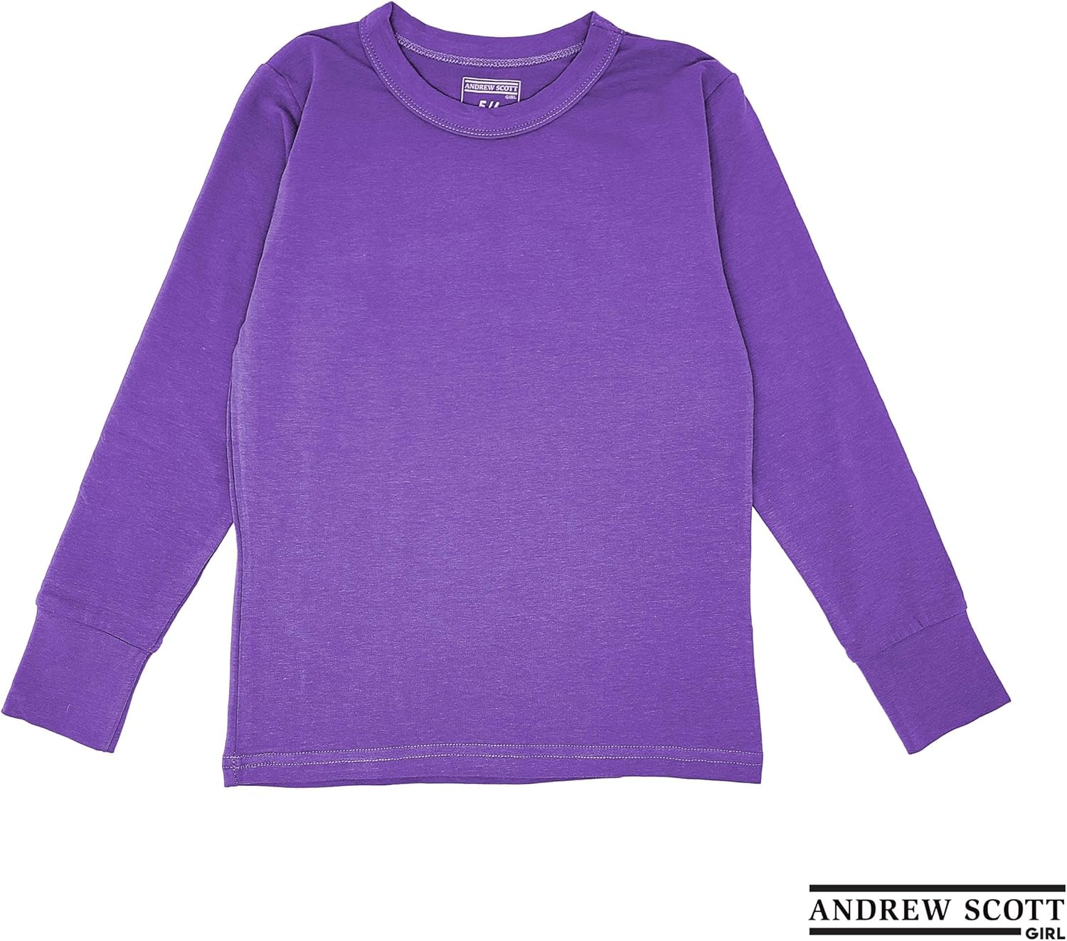 Girls Long Sleeve Performance Tops | All Season Natural Cotton Stretch Color T Shirts | Multi Packs Colors
