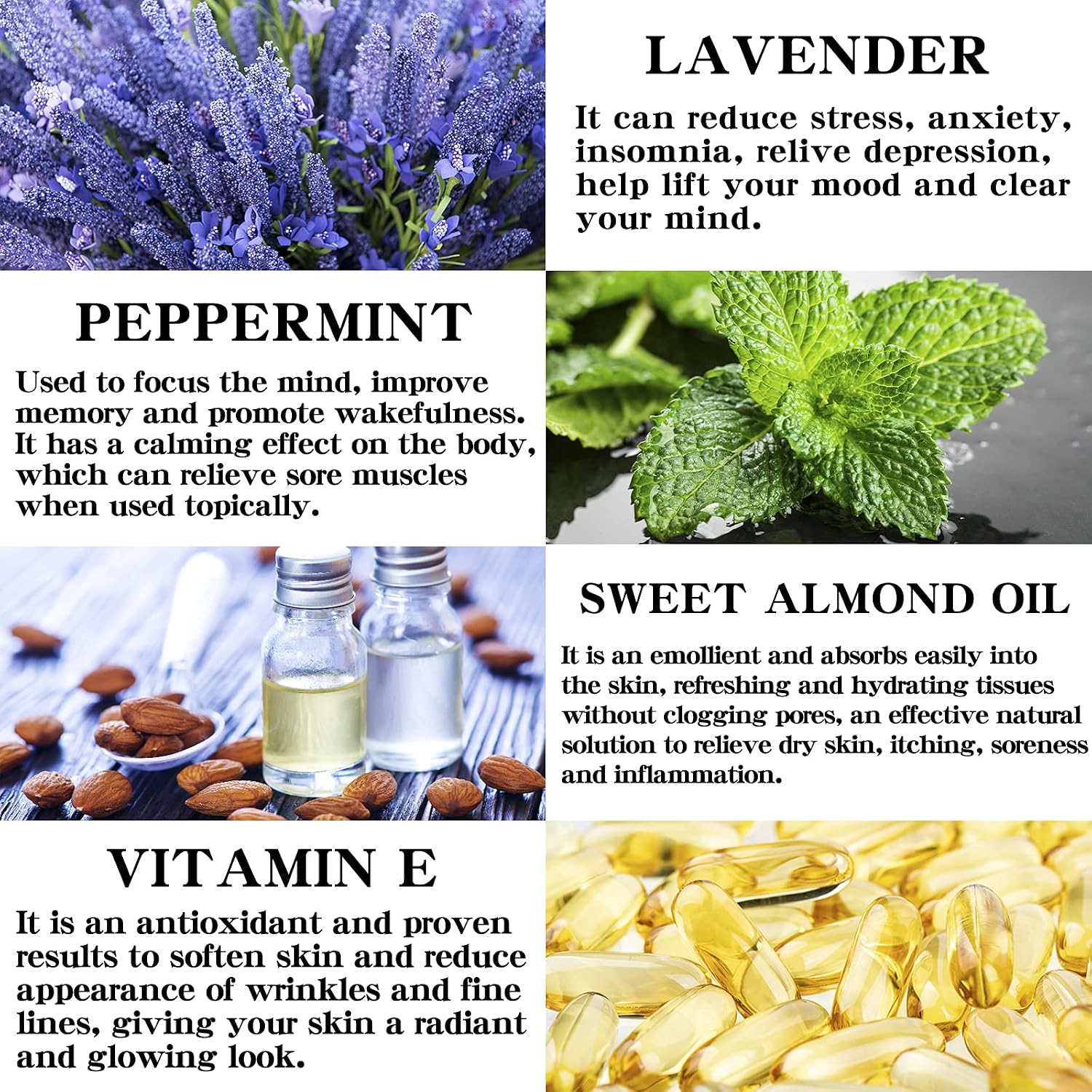 Massage Oil for Warming Relaxing Massage Oil Lavender Almond Peppermint And Coconut Massage Oils For Massage Moisturizing Body Oil For Men And Women 5.1 Fl.Oz - Image 3