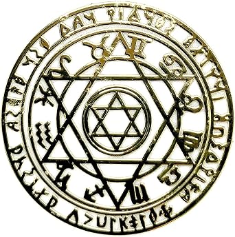 RELIGHT Six-Pointed Star Zodiac Horoscope Metal Sticker Decal Sacred Geometric Pattern Orgonite Decoration Material 1.5 cm 6 pieces