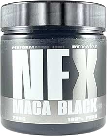 Maca Peruana Black Pura Maca Negra em Pó 200g Maca Black 100% Pura 20 Porções Newfour