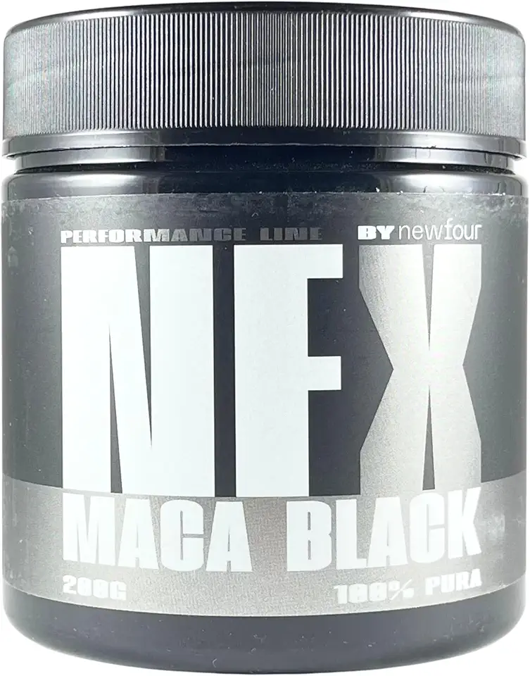 Maca Peruana Black Pura Maca Negra em Pó 200g Maca Black 100% Pura 20 Porções Newfour