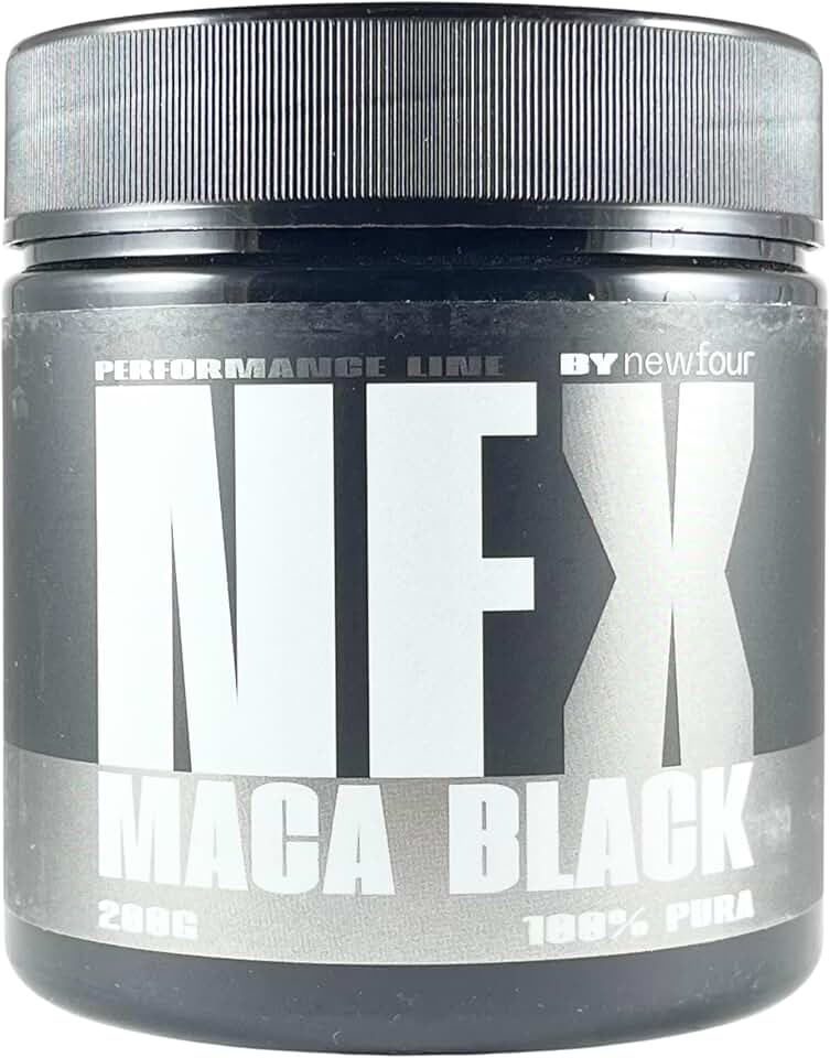 Maca Peruana Black Pura Maca Negra em Pó 200g Maca Black 100% Pura 20 Porções Newfour