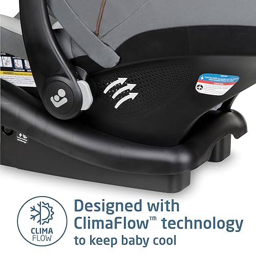 Miniatura 6 de Maxi-Cosi Maxi Cosi - Base de asiento infantil para automóvil, color negro y Maxi-Cosi Mico Luxe, orientada hacia atrás para bebés de 4 a 30 libras