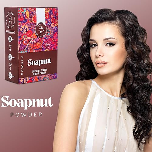 Miniatura 4 de Soapnut Powder  Reetha  Polvo de aritha para el cuidado natural del cabello  Acondicionador ayurvédico para limpieza del cabello  para hombres y