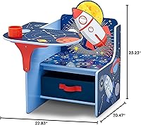 Vista 11 de Delta Children Space Adventures - Escritorio con silla y compartimento de almacenamiento, para artes y manualidades, merienda, educación en casa