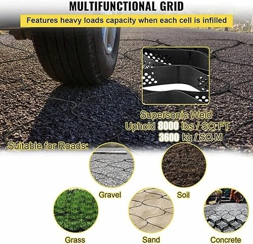 Miniatura 6 de Rejilla de estabilización plegable de grava de guisantes flexibilidad, 3 pies6.5 pies10 pies13 pies16.5 pies20 pies23 pies26 pies33 pies36 pies39