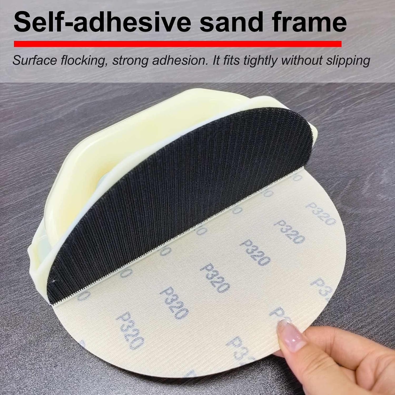 Drywall Corner Sander,6 Pcs 9 Inch Sanding Discs(120,180,240Grit) | Hook and Loop Backing Corner Sanding Tool, , Hand Sander for Corner Wall Cleaning and Polishing