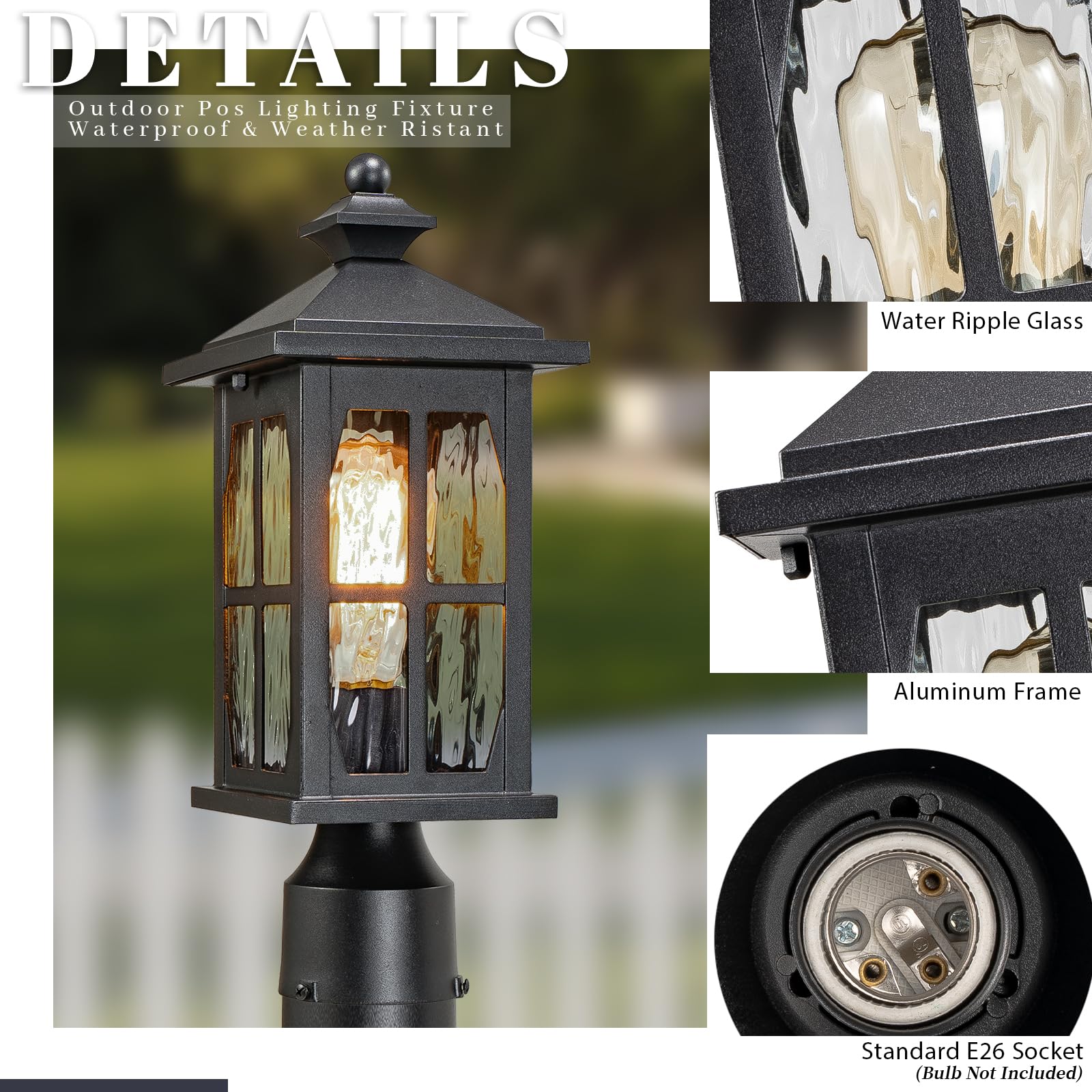 Snapklik.com : NAXTTII Lamp Posts Outdoor Lighting Aluminum Outdoor ...