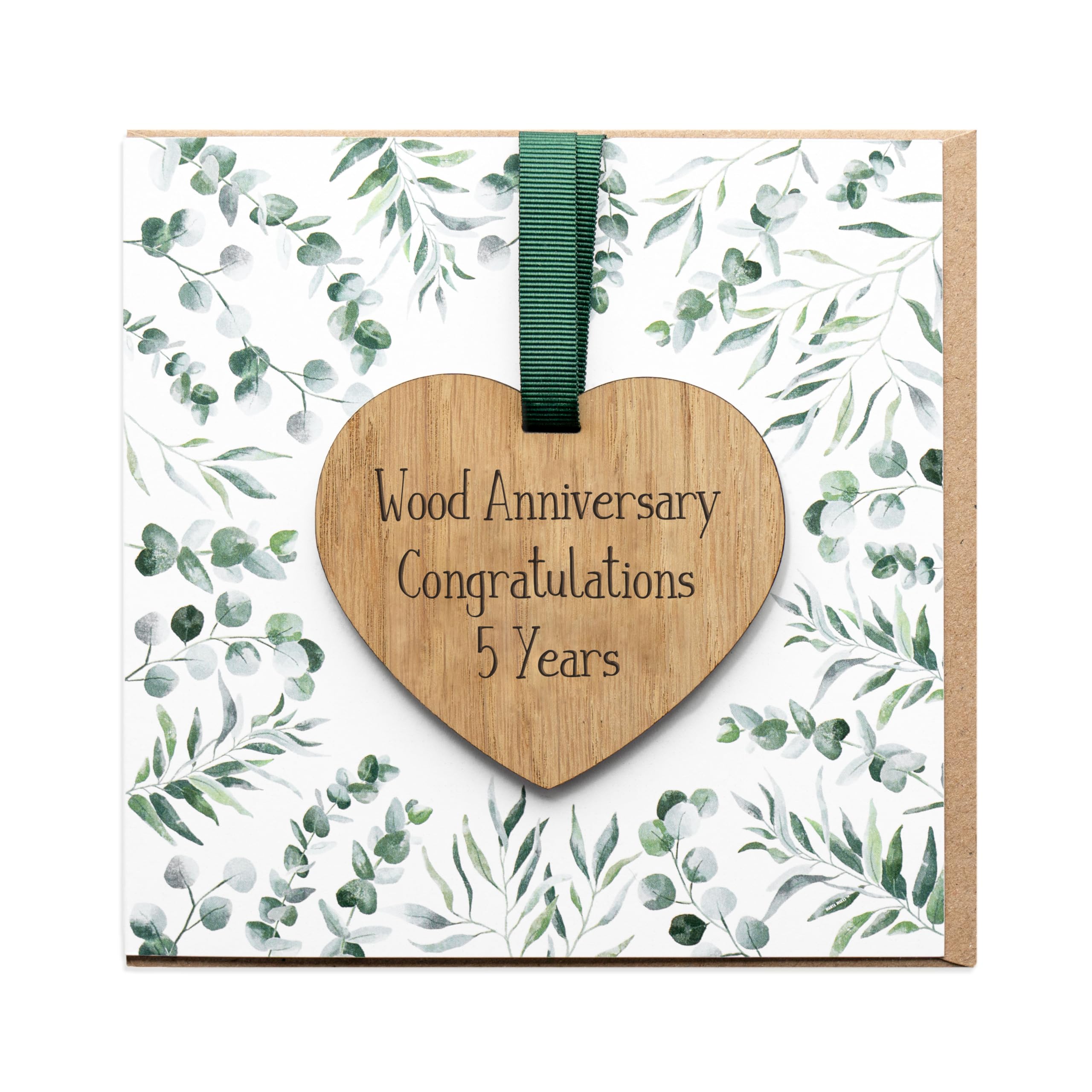 Manta Makes Anniversary Card with keepsake Wooden Gift