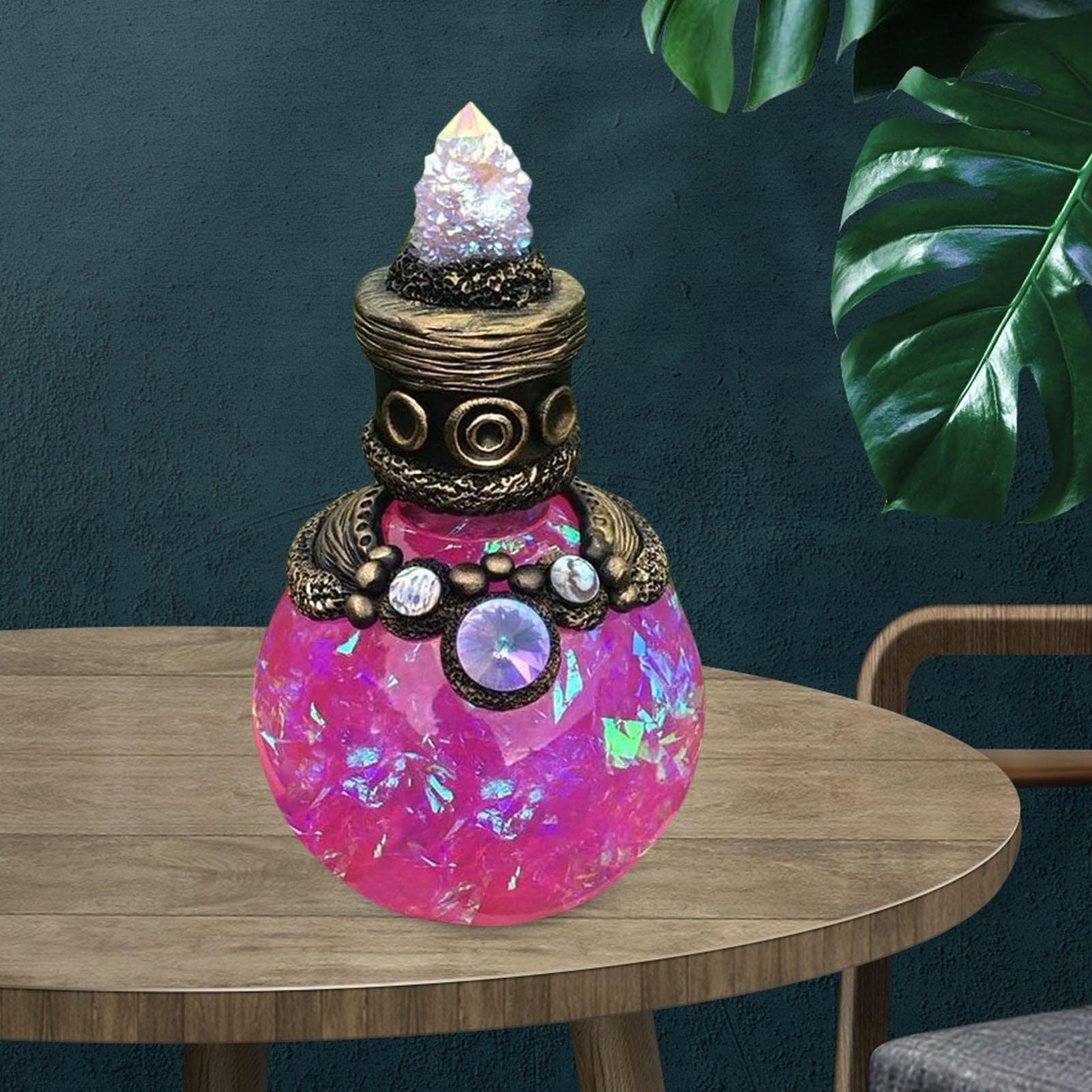Ornamenti di Cristallo, Ornamenti di Vetro, Bottiglie di pozioni Materiale in Resina Arte Elfi Bottiglia dei Desideri Decorazione della tavola Regali for Strega, Rosa