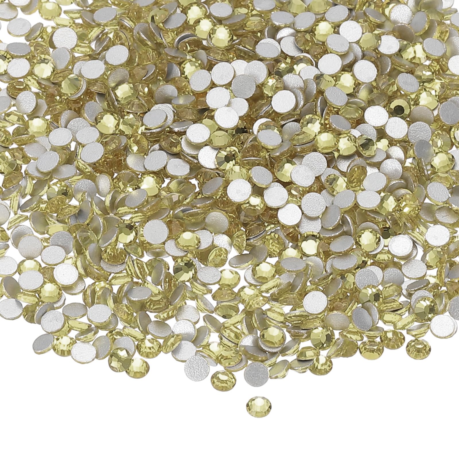 PATIKIL 4320Pcs SS6 Round Flatback Crystal 2.0-2.1mm Glass Rhinestones Gems Diamonds for DIY Crafts Clothes Shoes Nail Art Decoration