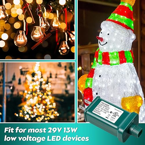 Miniatura 8 de Enhon Fuente de alimentación LED de 29 V y 13 W, TS-13WL29V con certificación UL, transformador LED clase 2, adaptador de enchufe de transformador