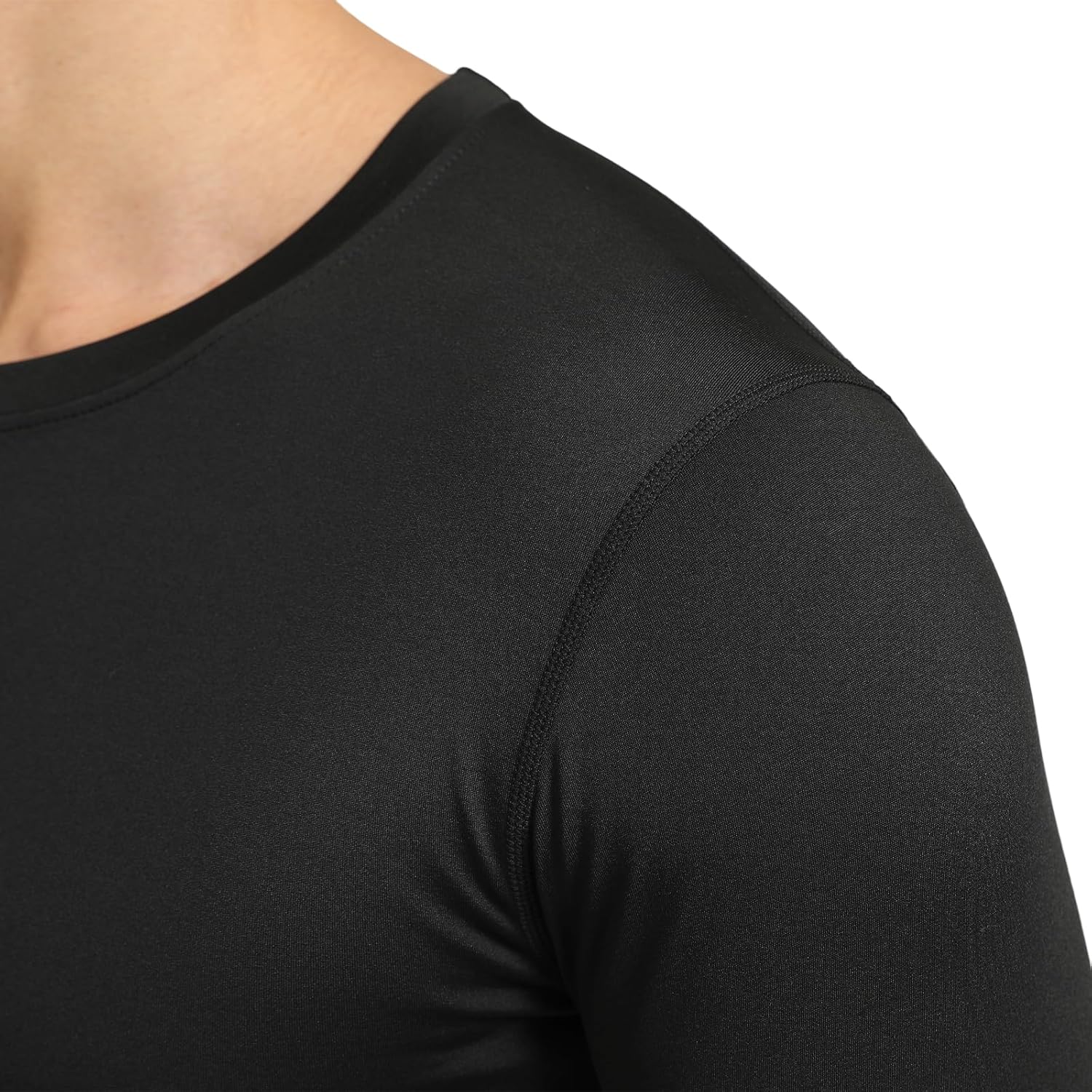 HYCOPROT Men's Thermal Compression Shirts Fleece Lined Long Sleeve Base Layer Sports Undershirt Winter Athletic Workout Top