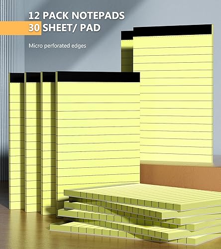 Miniatura 5 de Paquete de 12 blocs de notas de 3 x 5 pulgadas, bloc de notas pequeño, bloc de notas de bolsillo para planificación diaria, blocs de notas de papel