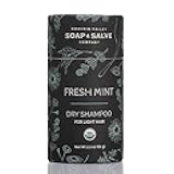 Chagrin Valley Soap & Salve Organic Natural Dry Shampoo Powder - for Light Hair, Fresh Mint, Absorbs Oil Between Washes, Refreshes Hair, Non-GMO, Vegan, No Talc, 2.2 oz Travel Size Dry Shampoo