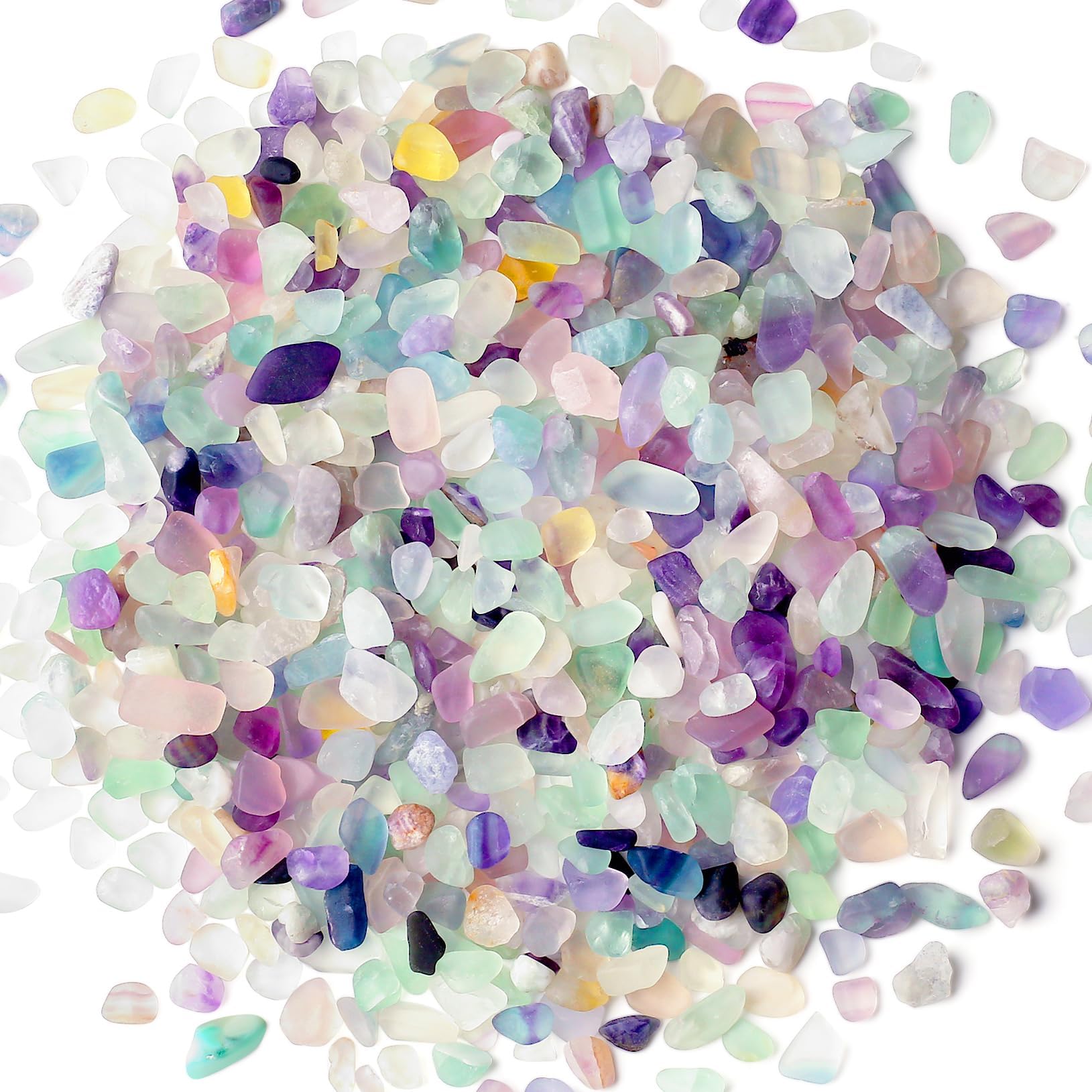 XIANNVXI 1.5lb Natural Fluorite Gravel,Aquarium Gravel for Fish Tank