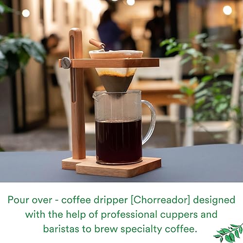 Vista 4 de PLINC Chorreador - Gotero de café vertido (Madera Natural)
