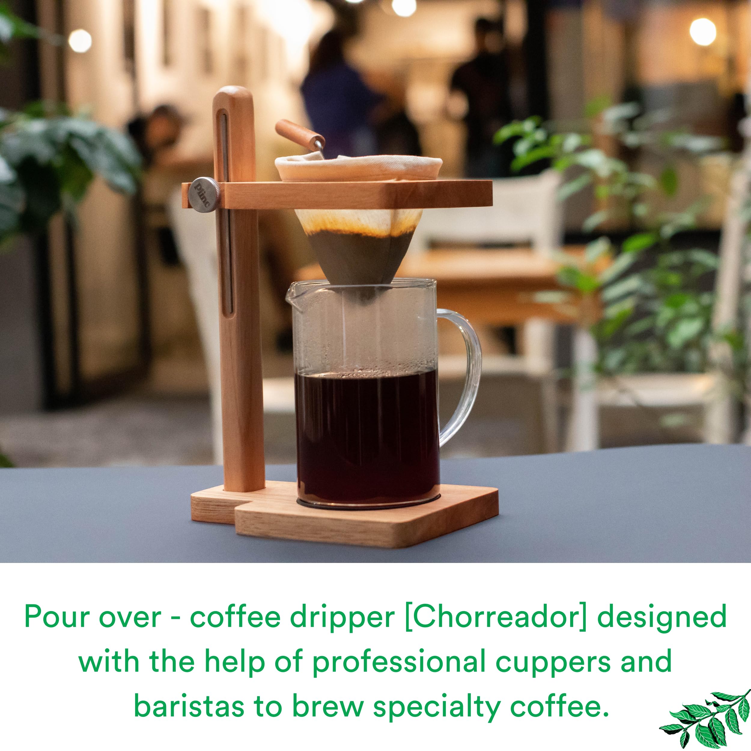 Kaffee Tropfer Gestell Aus Eisen – Mit Ledergriff | Pour Over Kaffeeständer Für Zuhause & Café