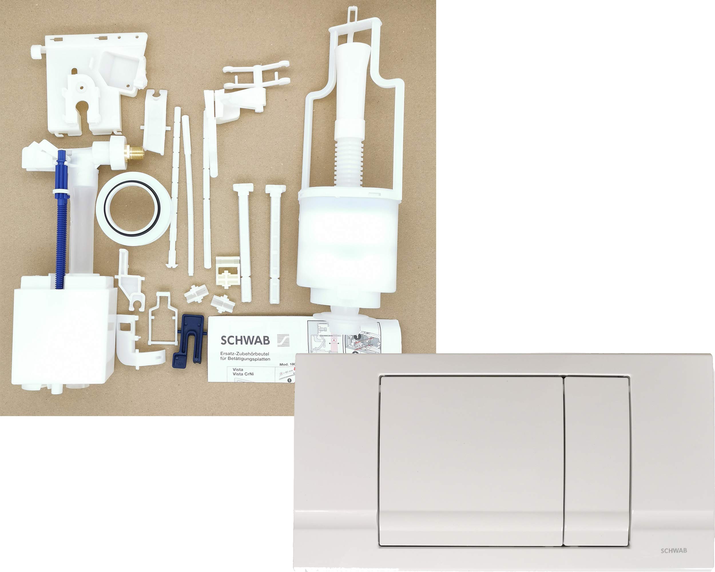 Kit de pièces de rechange Schwab RIVA DUO pour réservoir de chasse d'eau