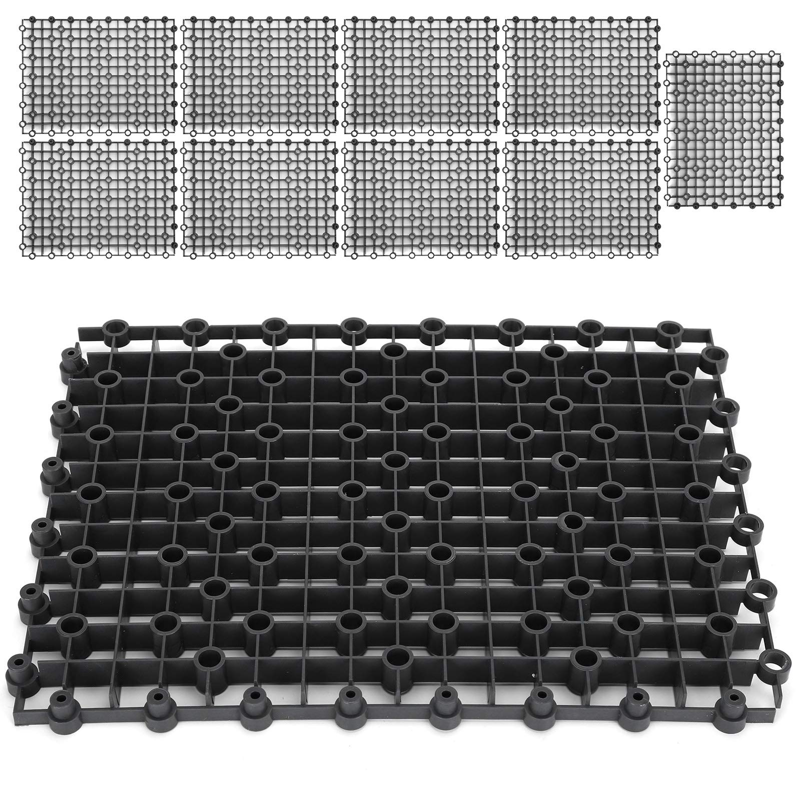 Aquarium Isolation Board, 10 Stück Aquarium Aquarium Multifunktions Isolation Board Teiler Bodenfilterplatte für Mischzucht(schwarz)