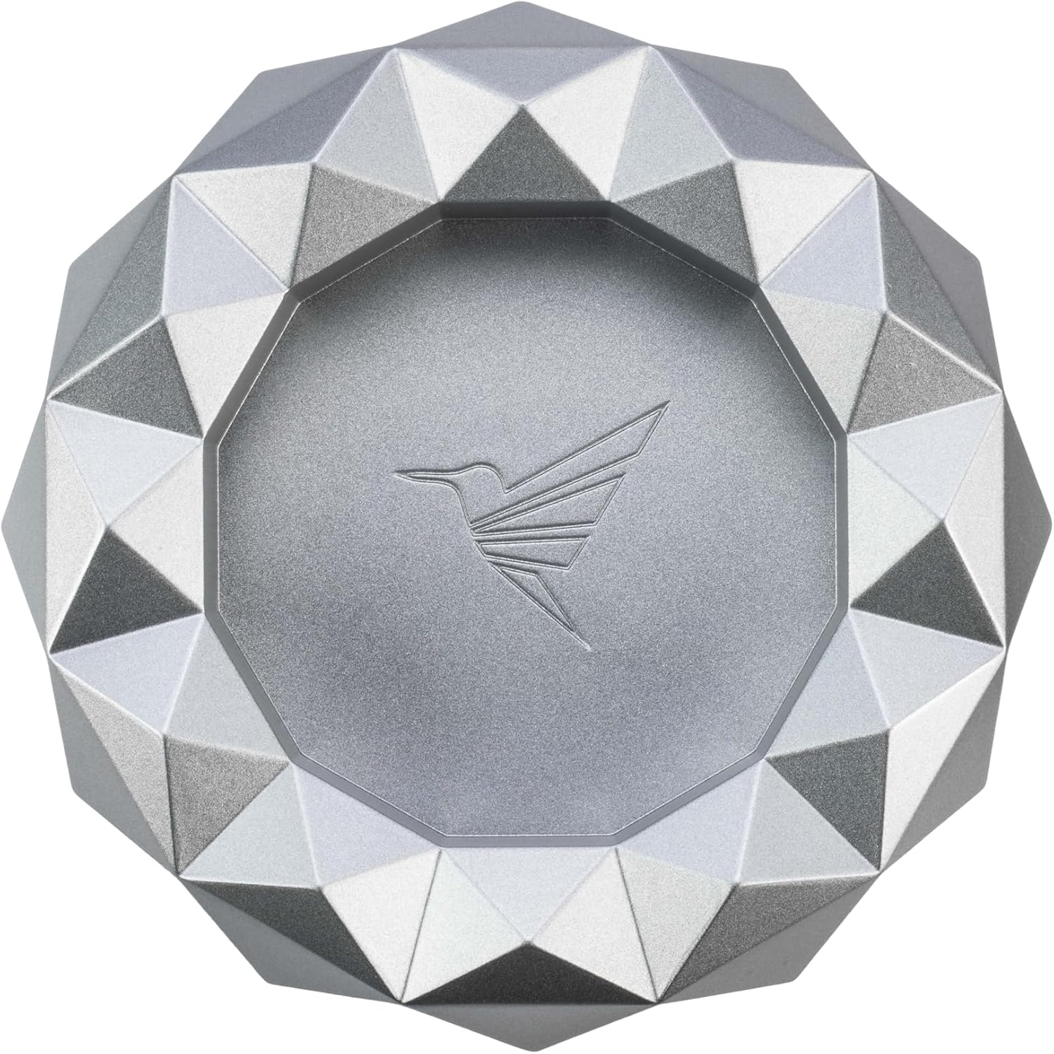 Colibri Quasar Round Cigar Ashtray – Premium Metal Alloy, 4 Cigar Rests, Gift Box Included, 7" Diameter | Gunmetal, Black, Navy & More