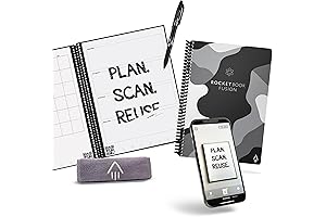 Rocketbook Smart Reusable Planner: Fusion, Executive Size 6x8.8, Camo