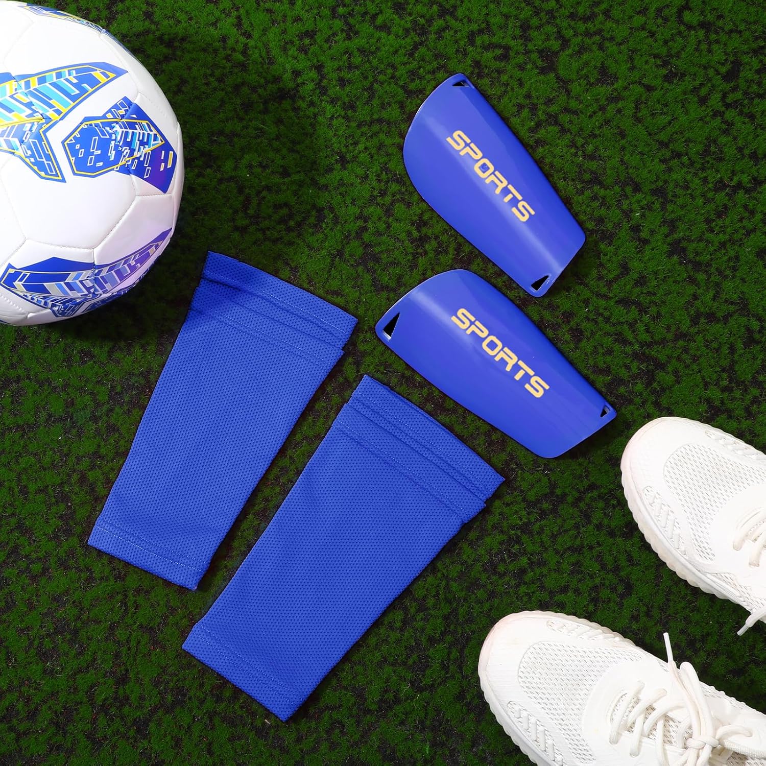 Syhood Soccer Shin Guards for Kids Youth Teens Adults Shin Pads and Sock Sleeves for 3-15 Years Old Children Boys Girls Protection Gear EVA Cushion Protection for Soccer Football Game - Image 5