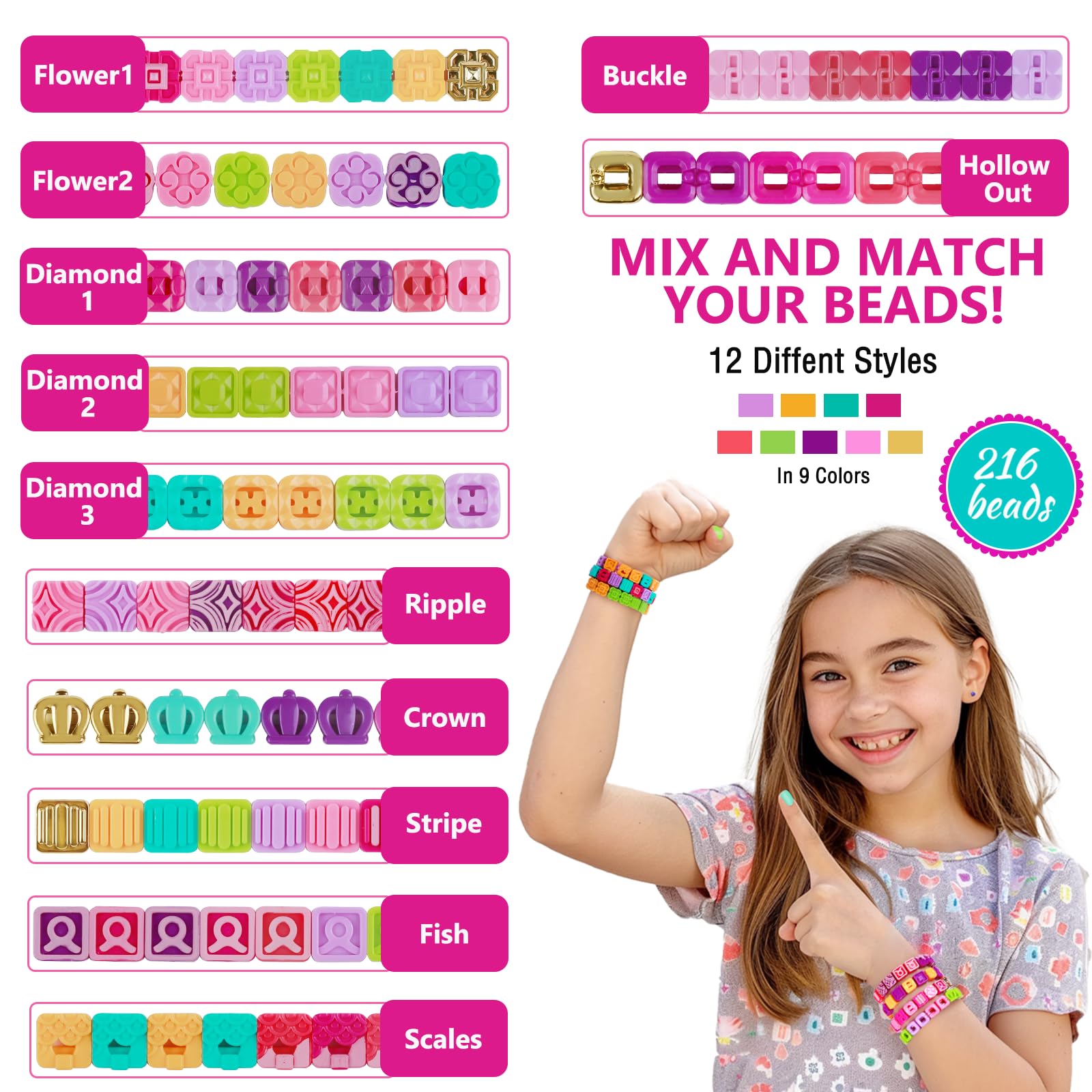 Girls Gifts 8-12 Years Old Herrnalise Friendship Bracelet Making