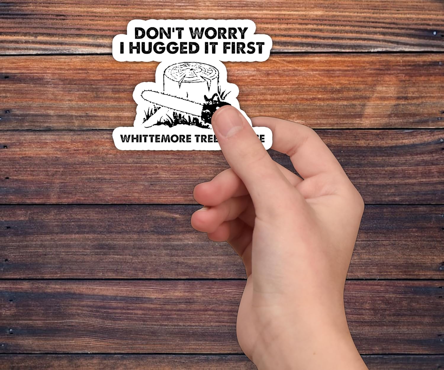 (3Pcs) Personalized Arborist Stickers Hardhat - Arborist Dont Worry I Hugged It First Tree Surgeon Chainsaw Lumberjack Stickers Gift Decoration Helmet Bumper Hardhat 3”x4”