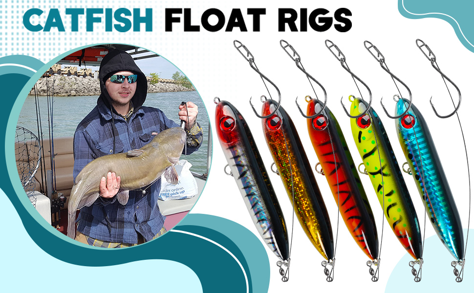 best fishing lures for catfish Demon Dragon Float Lure Rattling Line Spook with Catfishing Chunky Santee Float Rigs Wire Leaders with Snaps Circle Hooks Catfish Lake River Bank : Sports & Outdoors MMJ Portable Insulated Cooler They are designed to Weight:1/4oz artwork nz