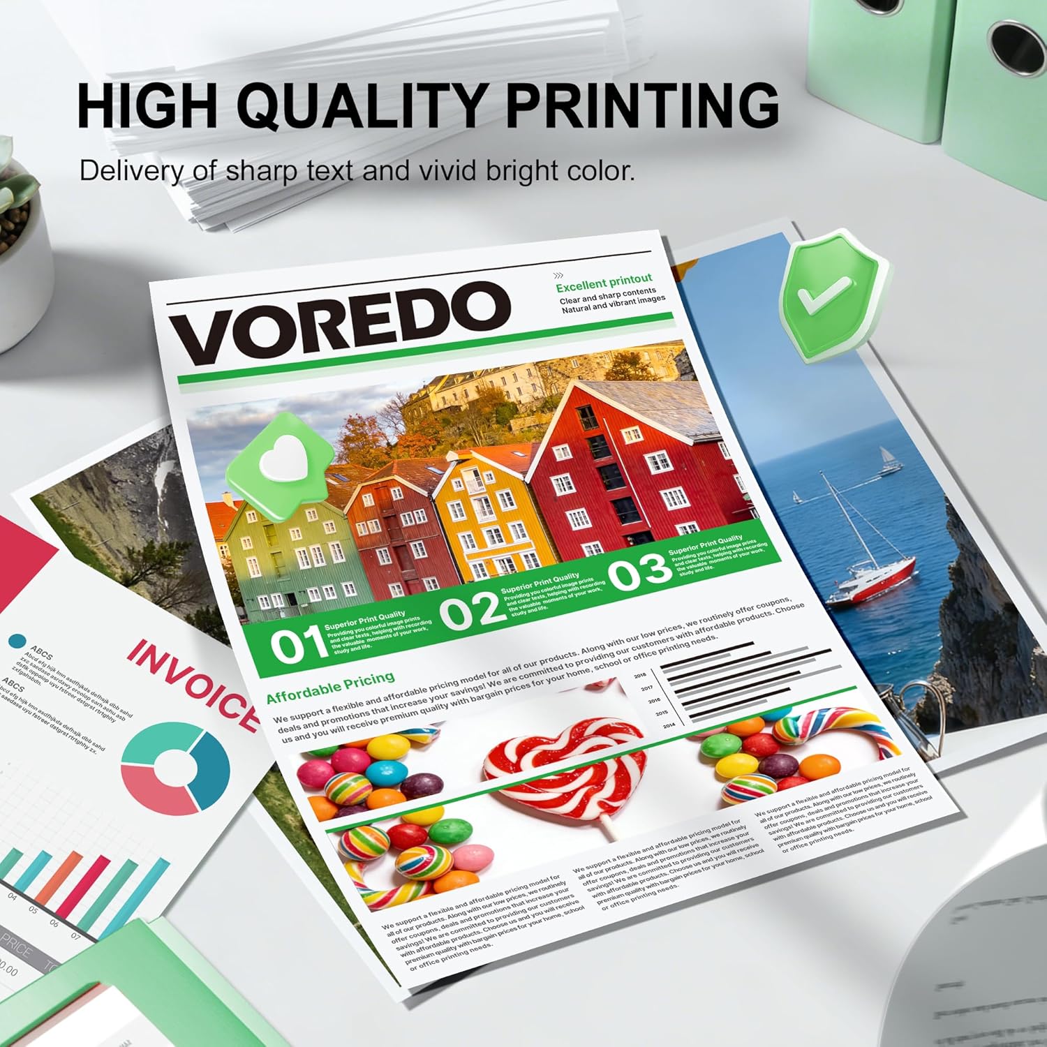 64XL Ink Cartridge Combo Pack Remanufactured Replacement for HP Ink 64 HP64 64XL 64 XL Work for Envy Photo 7858 7855 7155 6255 6252 7120 7158 Envy 7255e 7955e 7958e Tango X Terra Printer(Black, Color)