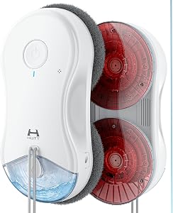 窓拭きロボット HUTT DDC55pro【2026年革新モデル】自動窓掃除ロボット 強力吸引 3Dサスペンション 水拭き 70rpm高速回転 80ml大容量タンク M型広角パルススプレー 多素材対応 ガラス/タイル/鏡/木材 落下防止 お手入れ簡単 PSE認証済み
