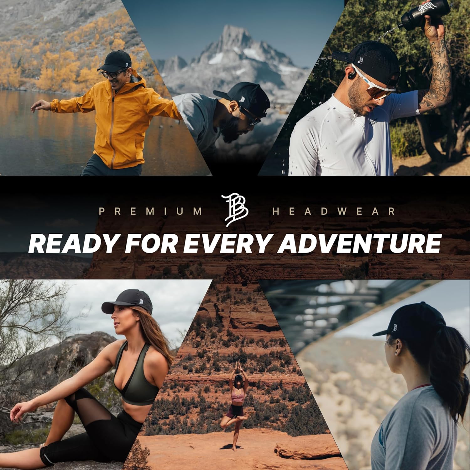 Branded Bills Bare Performance Hat, with Flexfit Sweatband, Adjustable Snapback, Comfort Stretch, Quick Dry, Water Repellent - Image 4