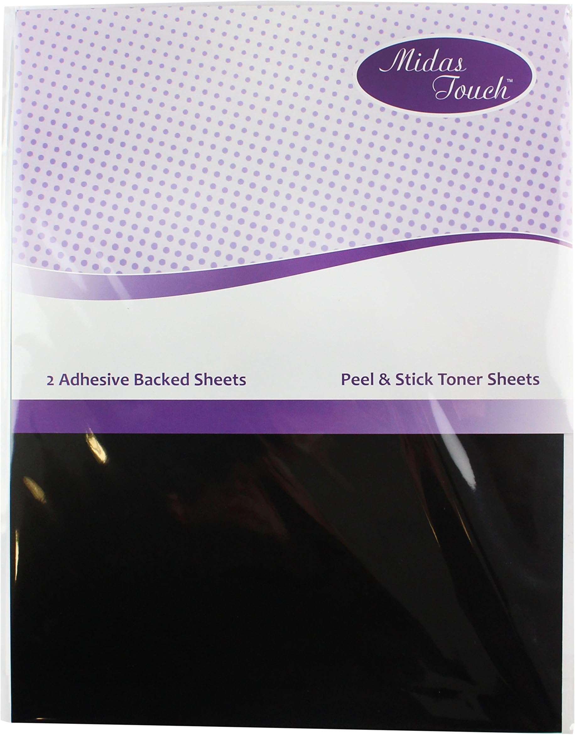 Midas Touch Peel & Stick Toner Sheets, foam, Black, 10.5 x 8 x 0.1 cm