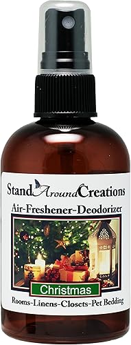 Spray concentrado para habitaciones, ropa de cama, desodorante de habitación, ambientador, 4 onzas líquidas, aroma de Navidad Navidad combina notas