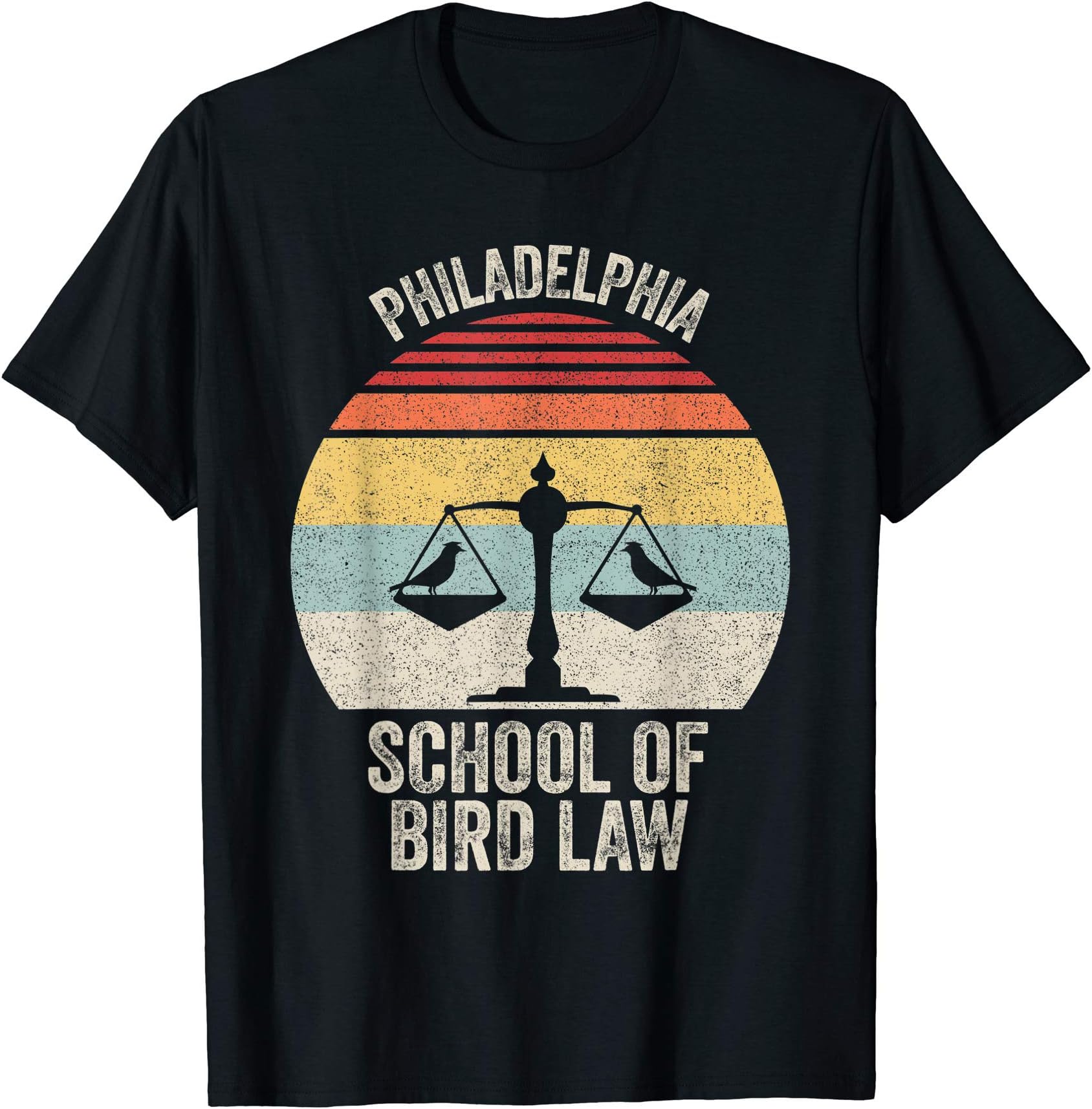 Catch Some RaysVintage Retro Philadelphia School Of Bird Law Funny Bird Law T-ShirtOEKO-TEX STANDARD 100