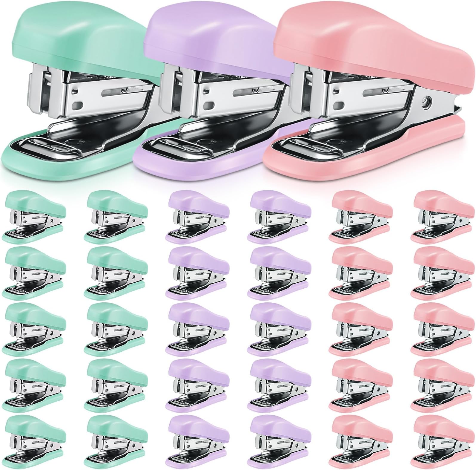 Sherr 20 Pcs Black Desk Stapler Bulk 25 Sheet Capacity