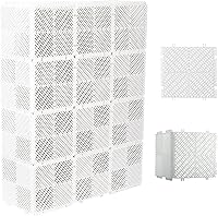 ReadyCovers EZ Connect Vented Steam Radiator Safety Cover - 30 White Interlocking Tiles, Child & Pet Proof for Home/Office