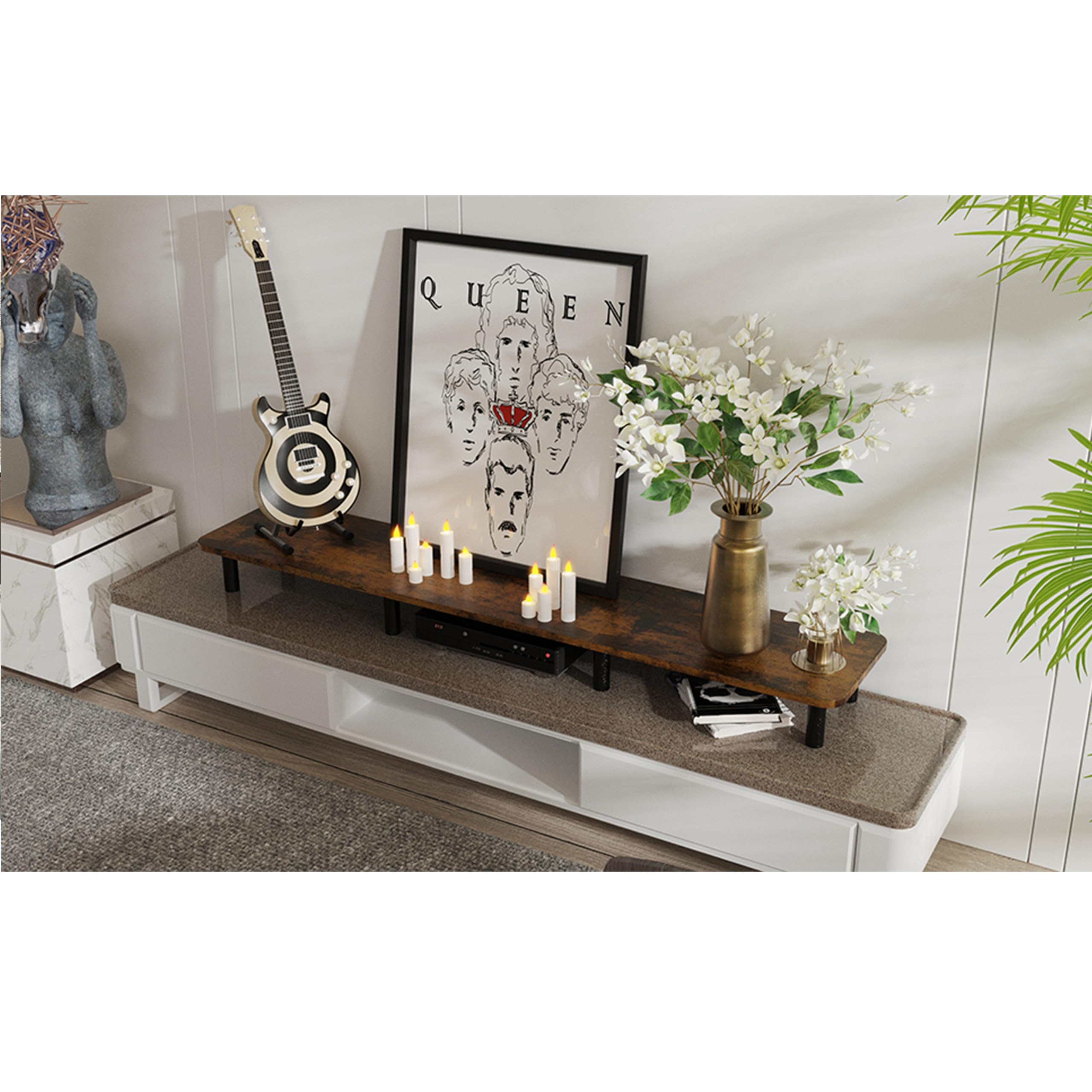 Snapklik.com : WEGASTU Dual Monitor Stand Riser 43.7 Inch Large Extra ...