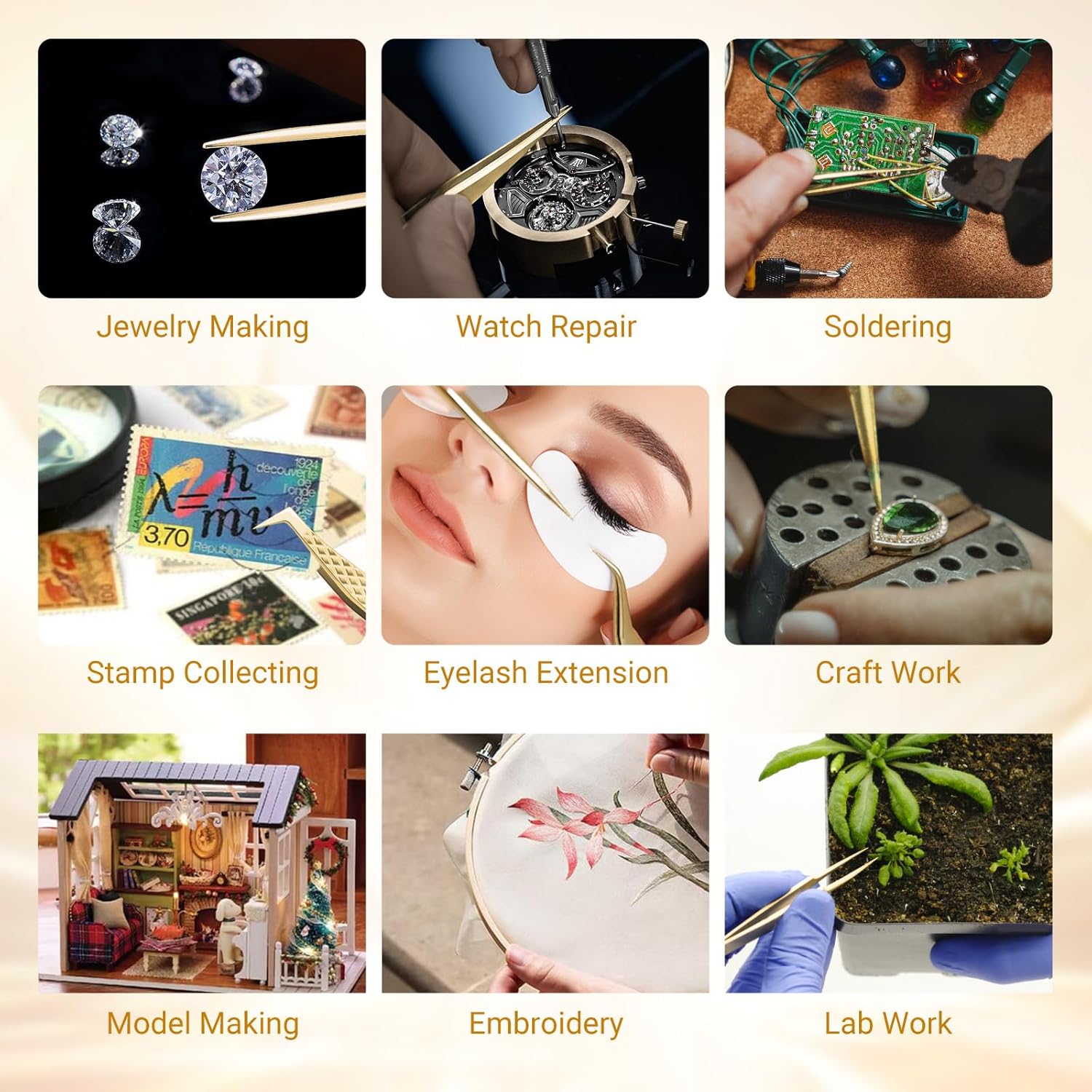 Nagaraku Precision Fiber Tip Tweezer For Eyelash Extensions ...