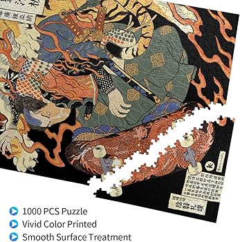 Amazon.co.jp: 浮世絵 パズル 1000ピース 木製 ジグソーパズル