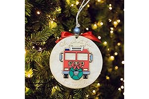 Christmas Firetruck Ornament