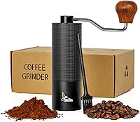 Vista 1 de Molinillo de café manual, molinillo de café de manivela para expreso, prensa francesa y vertido, molinillo de café portátil para acampar y viajar